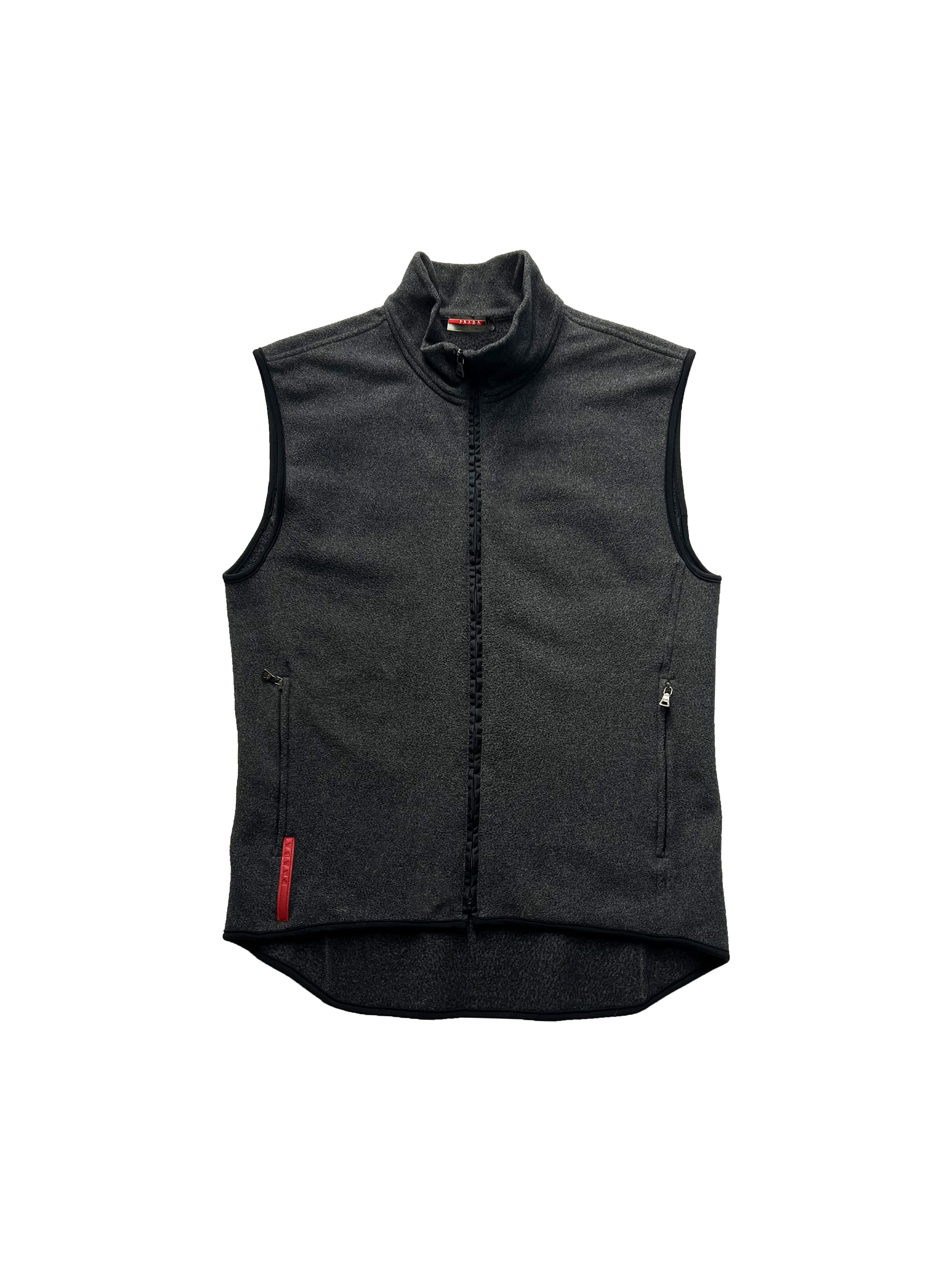 Prada Sport Grey Fleece Vest 00's