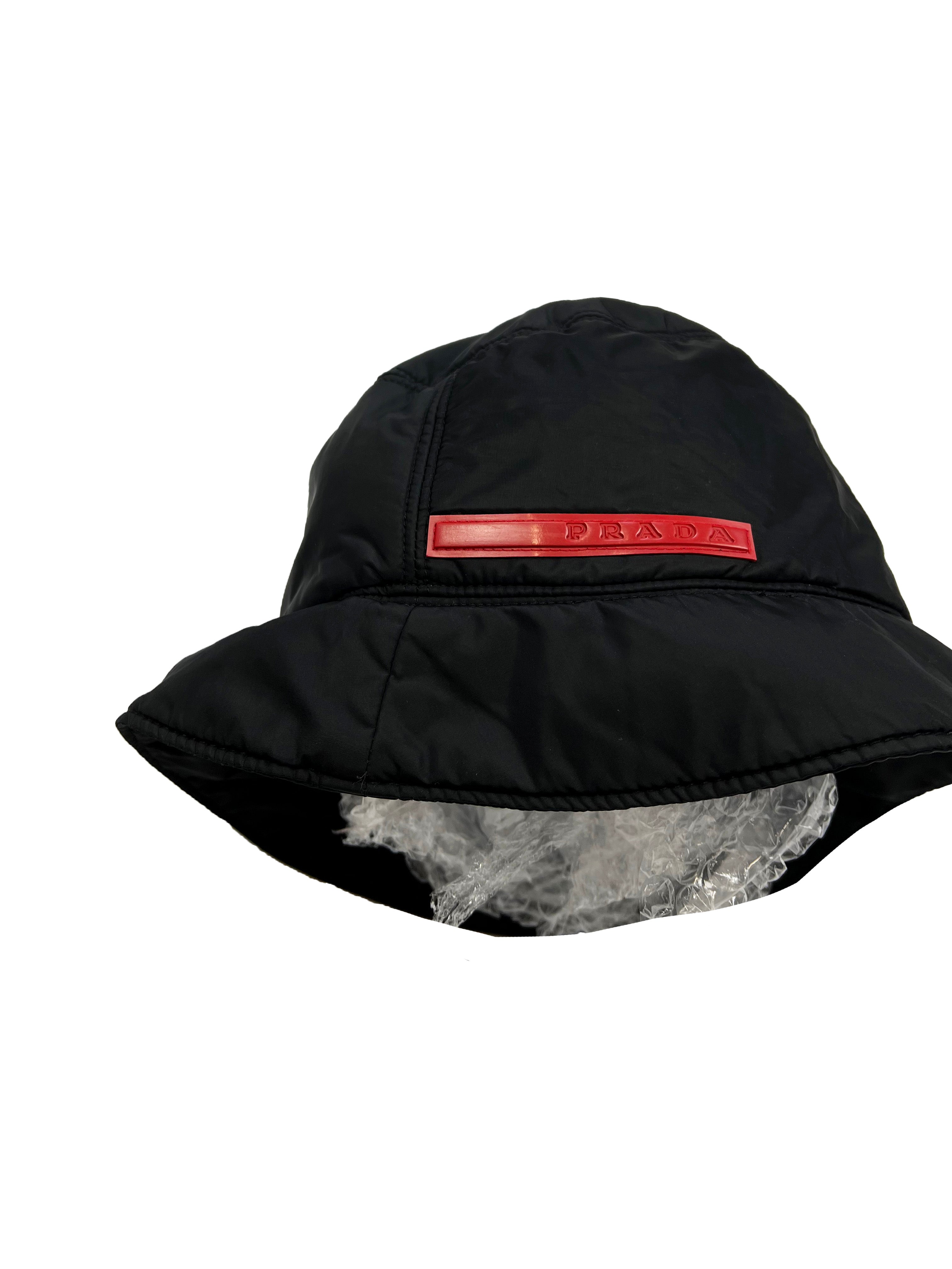 Prada Sport Red Tab Bucket Hat 00's