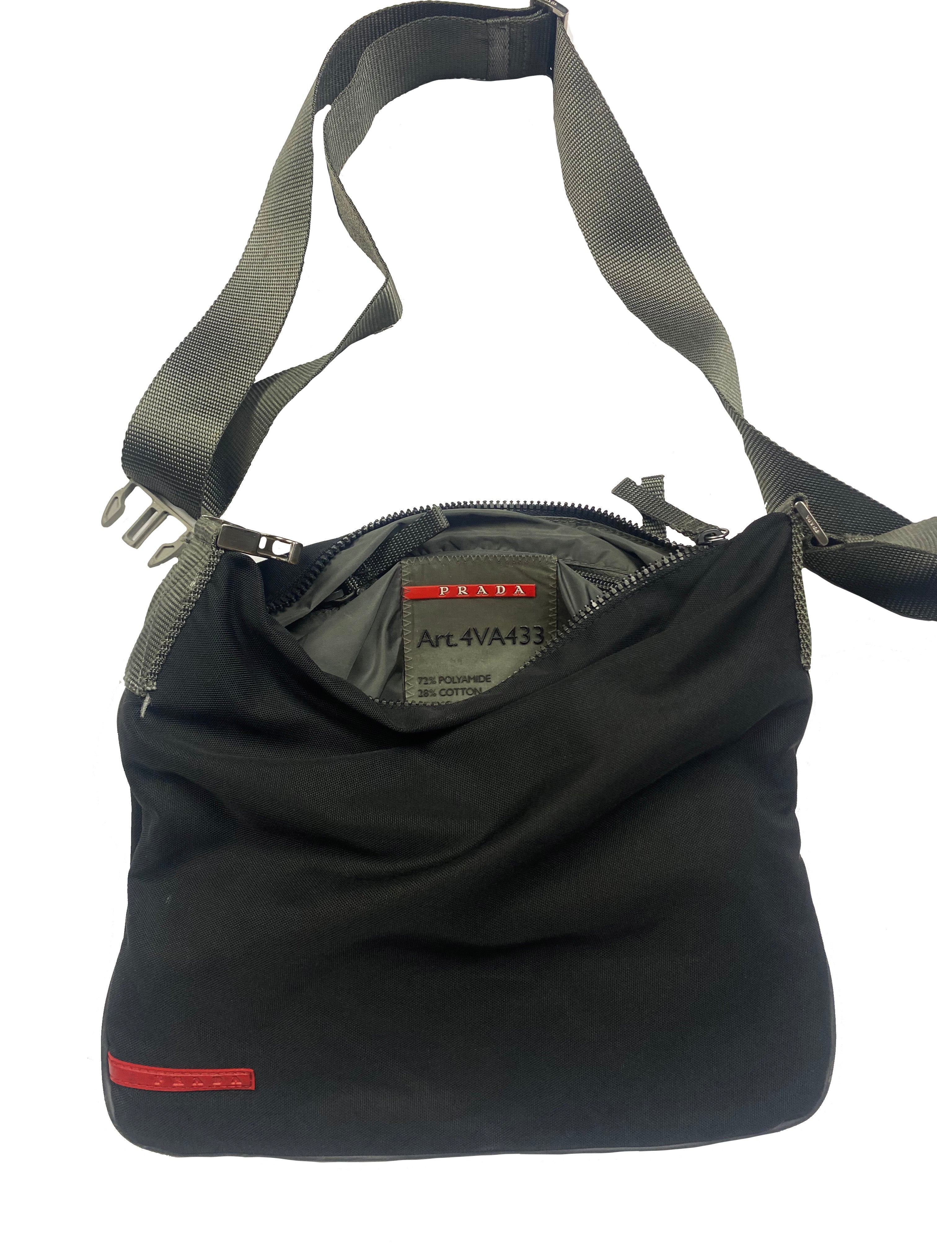 Prada Sport Black Side Bag 00's