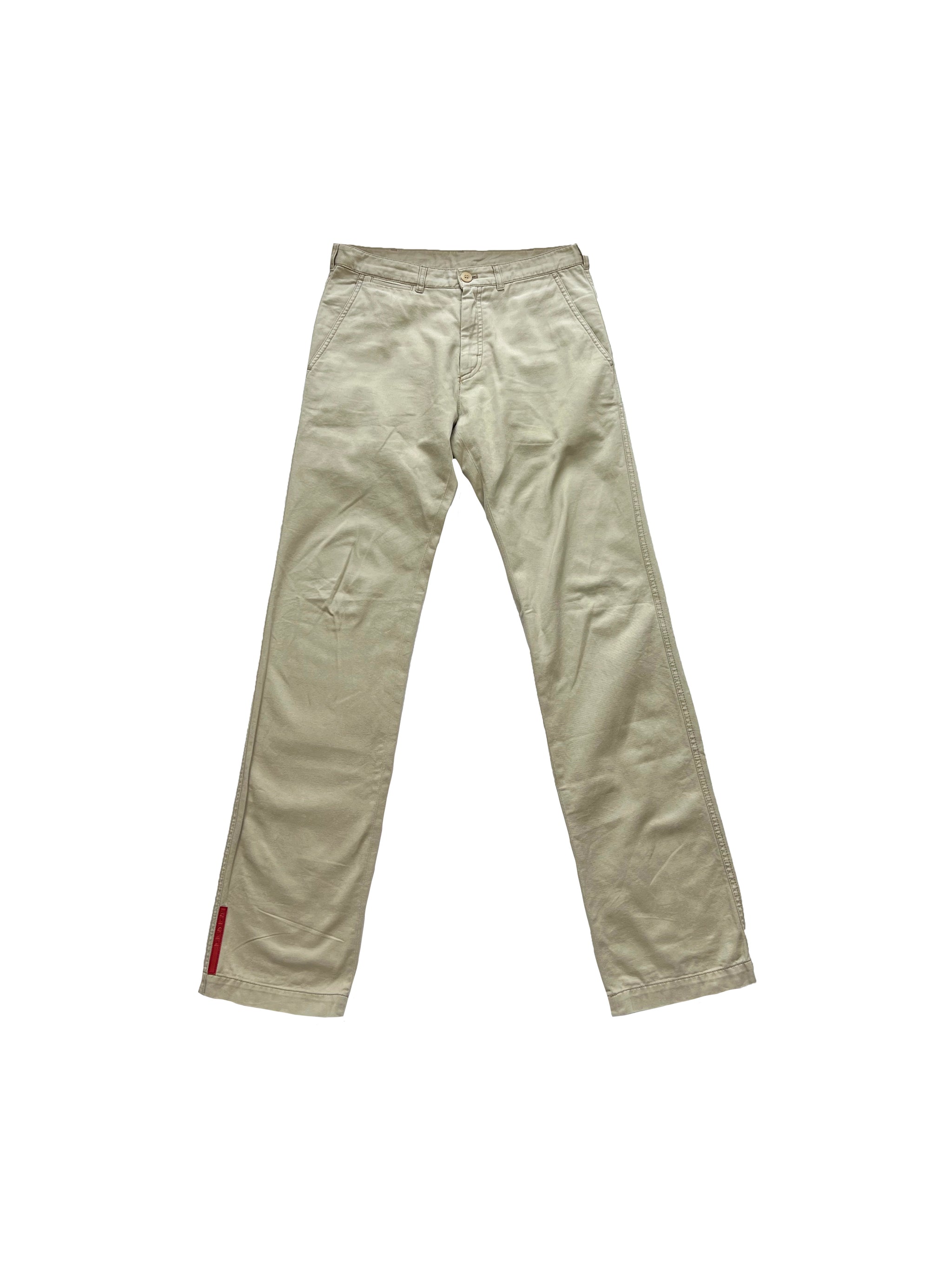 Prada Sport Stone Red Tab Trousers 00 s Sekkle