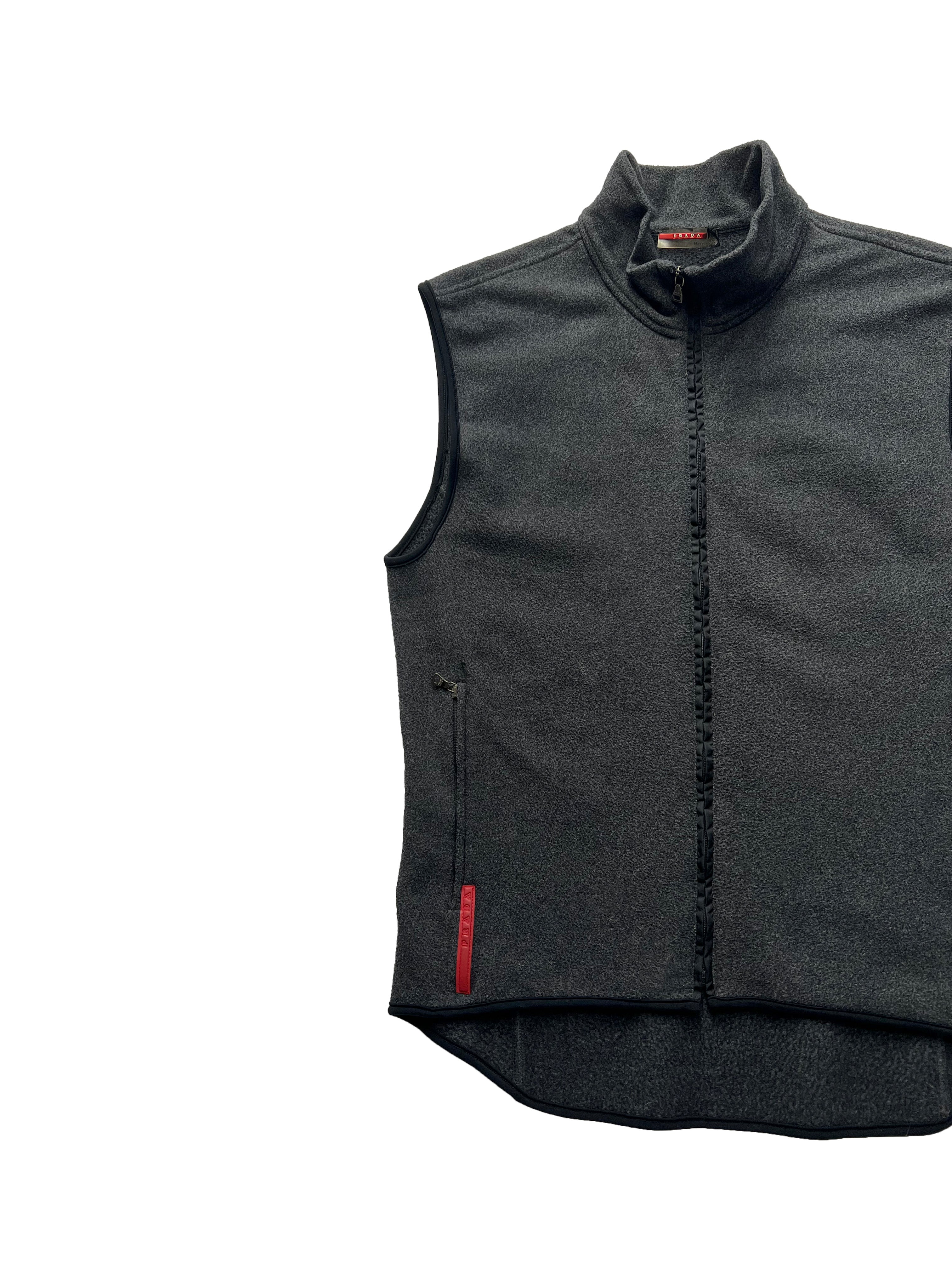 Prada Sport Grey Fleece Vest 00's