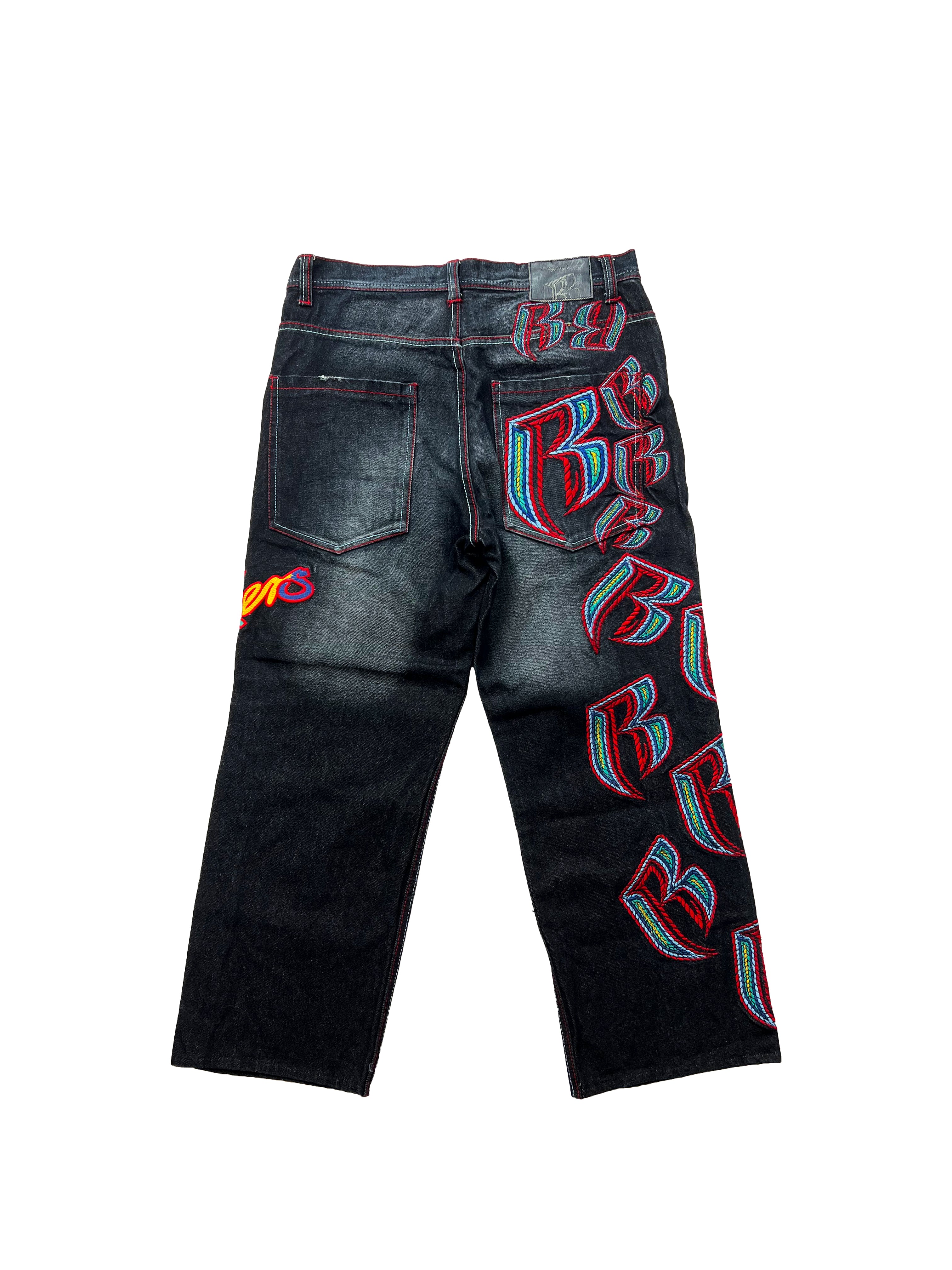 Ruff Ryders Embroidered Spell Out Jeans 90's
