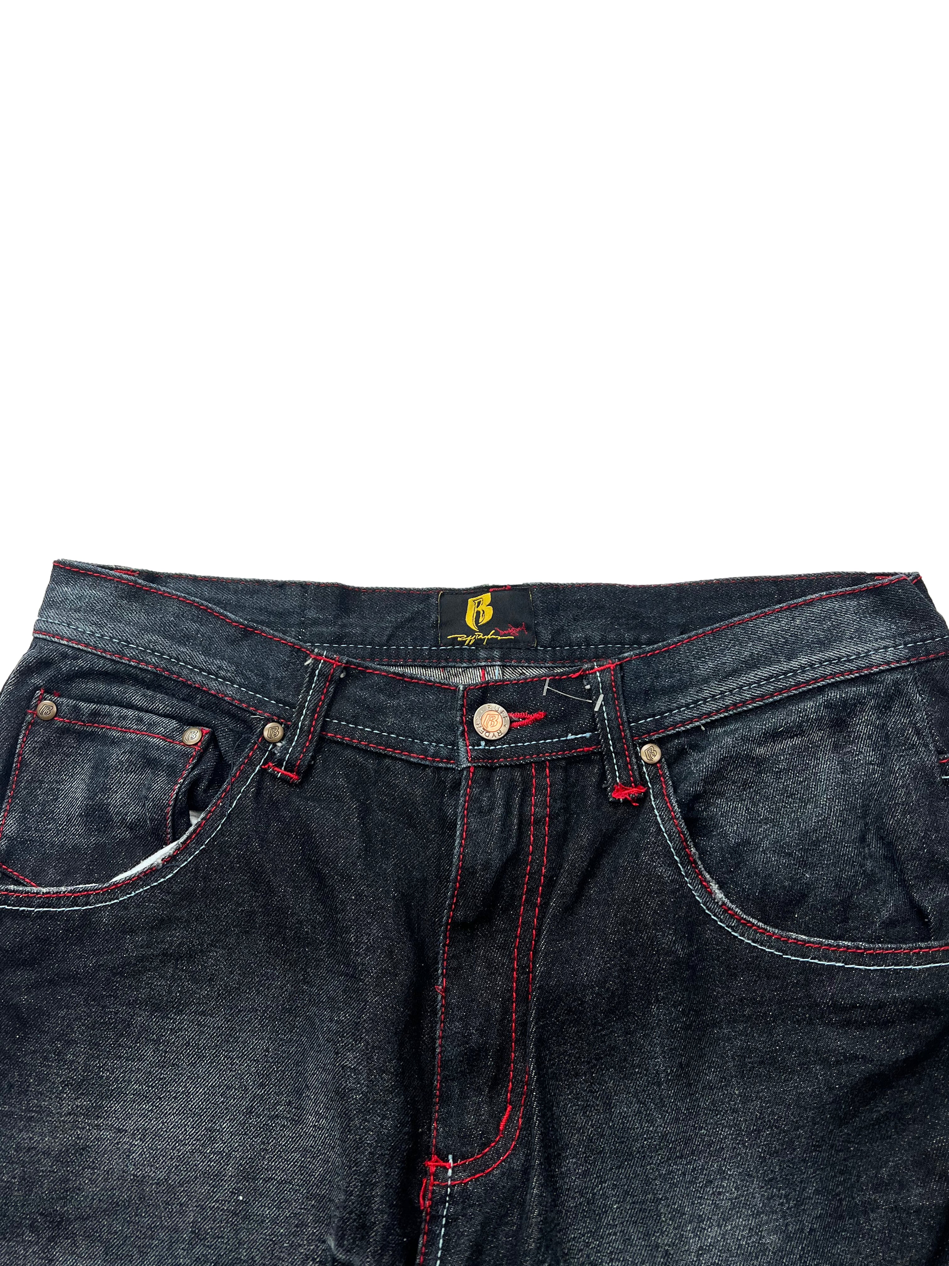 Ruff Ryders Embroidered Spell Out Jeans 90's