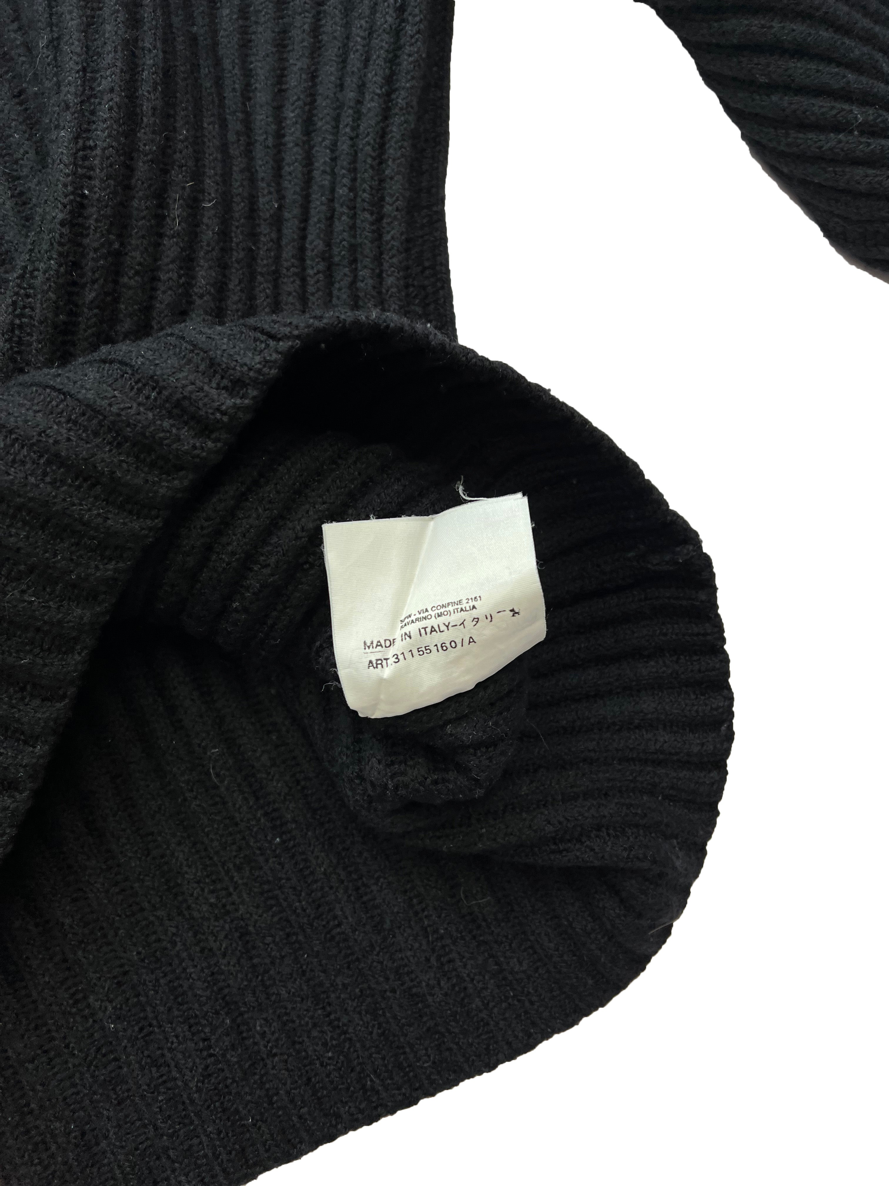 Stone island Black Fisherman Knit 1999