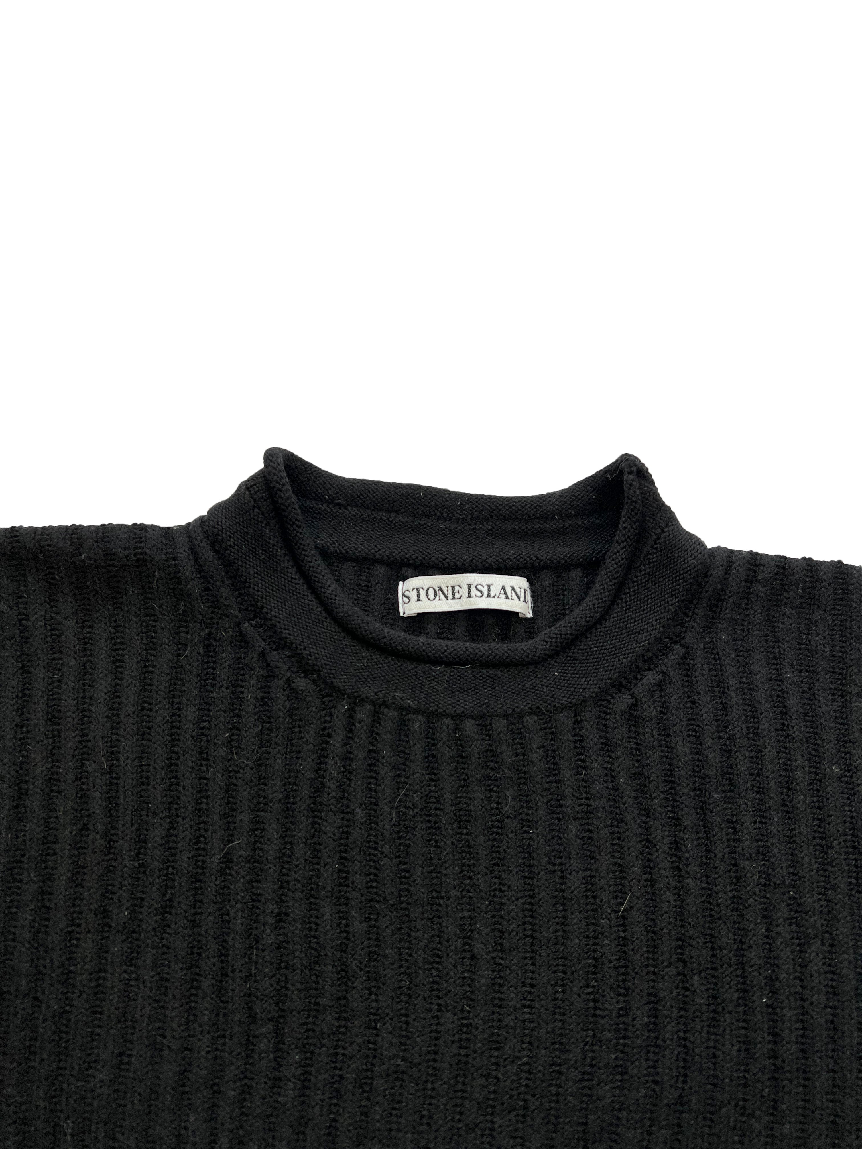Stone island Black Fisherman Knit 1999