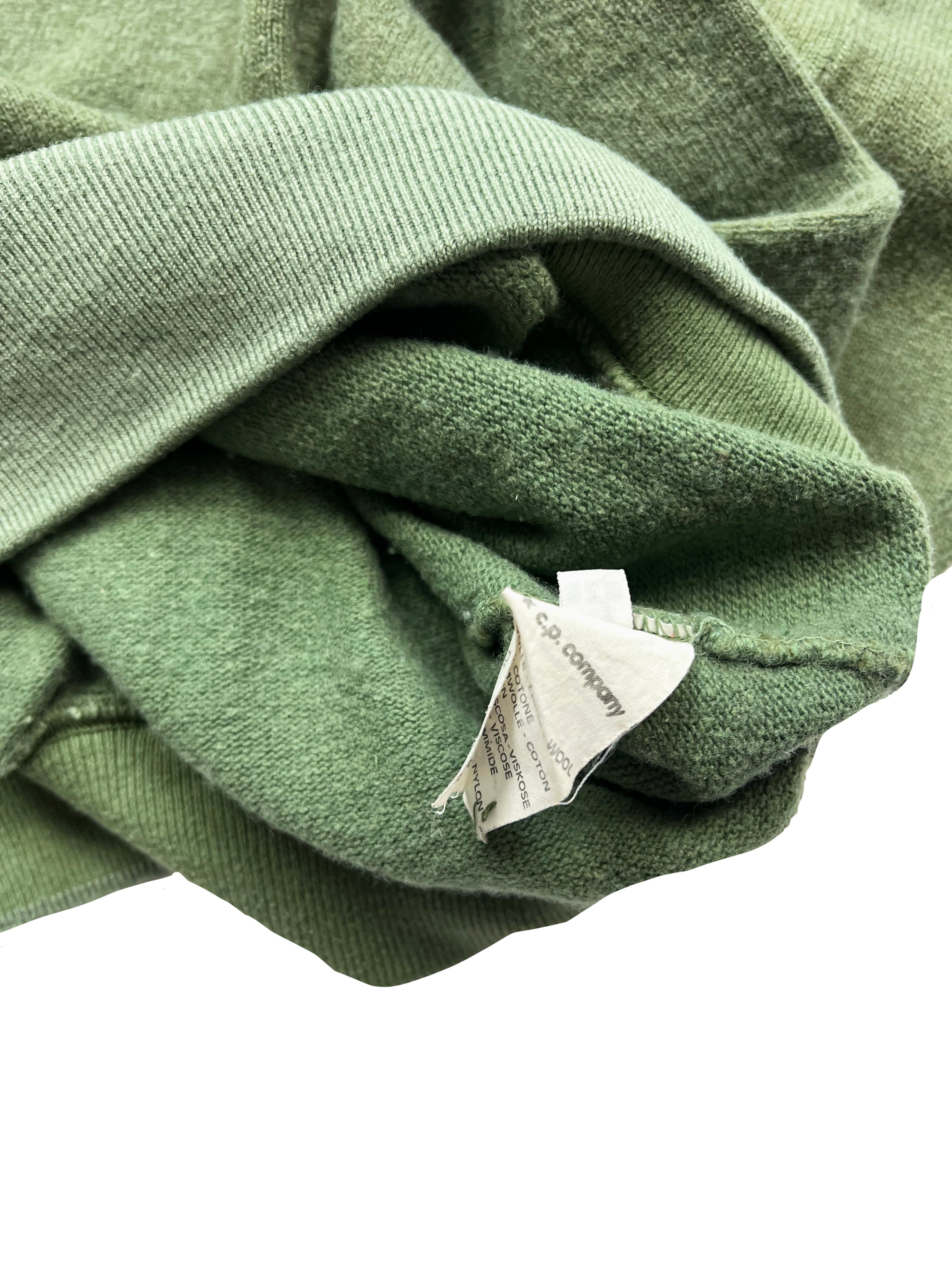 Stone island Khaki Spell Out Knit 1989