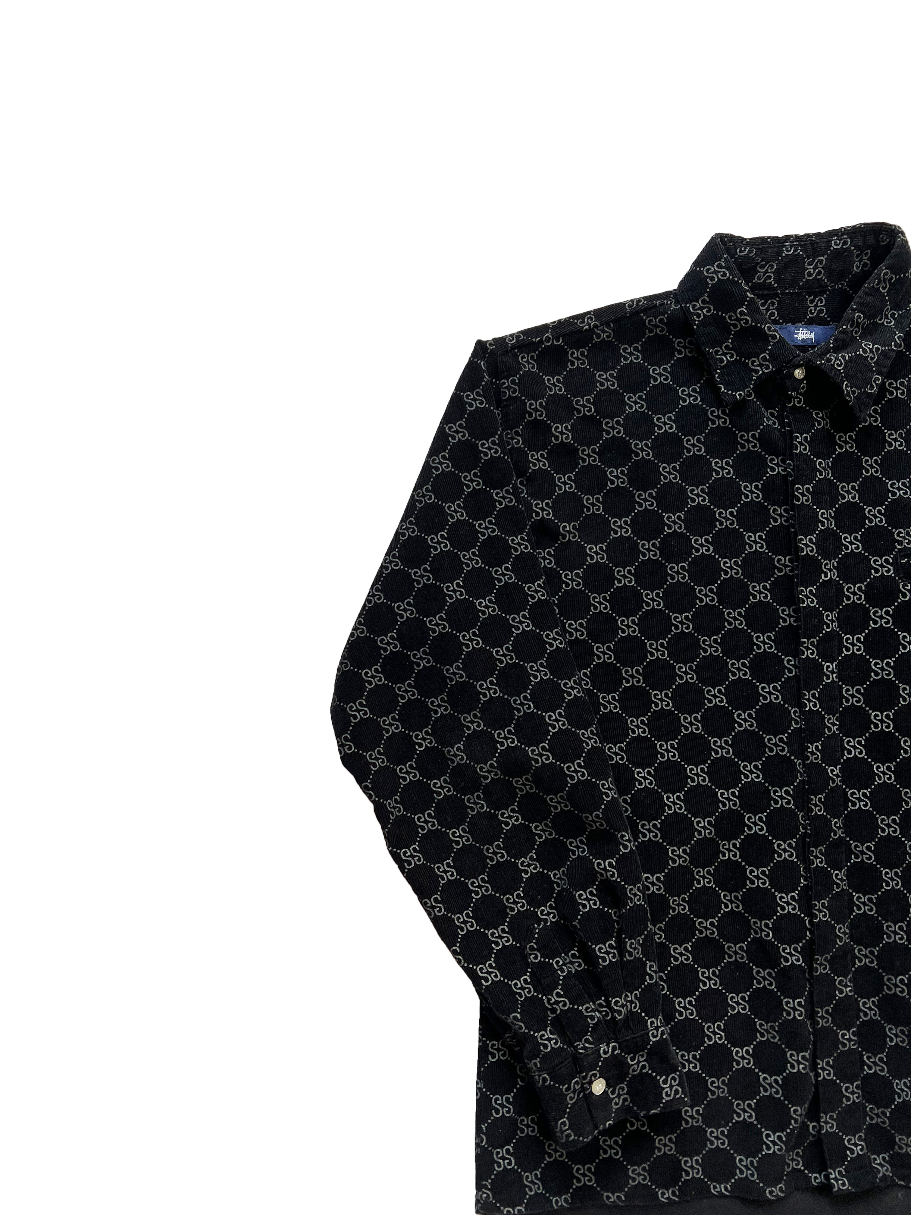 Stussy 'Stucci' Black Monogram Cord Shirt 00's – Sekkle
