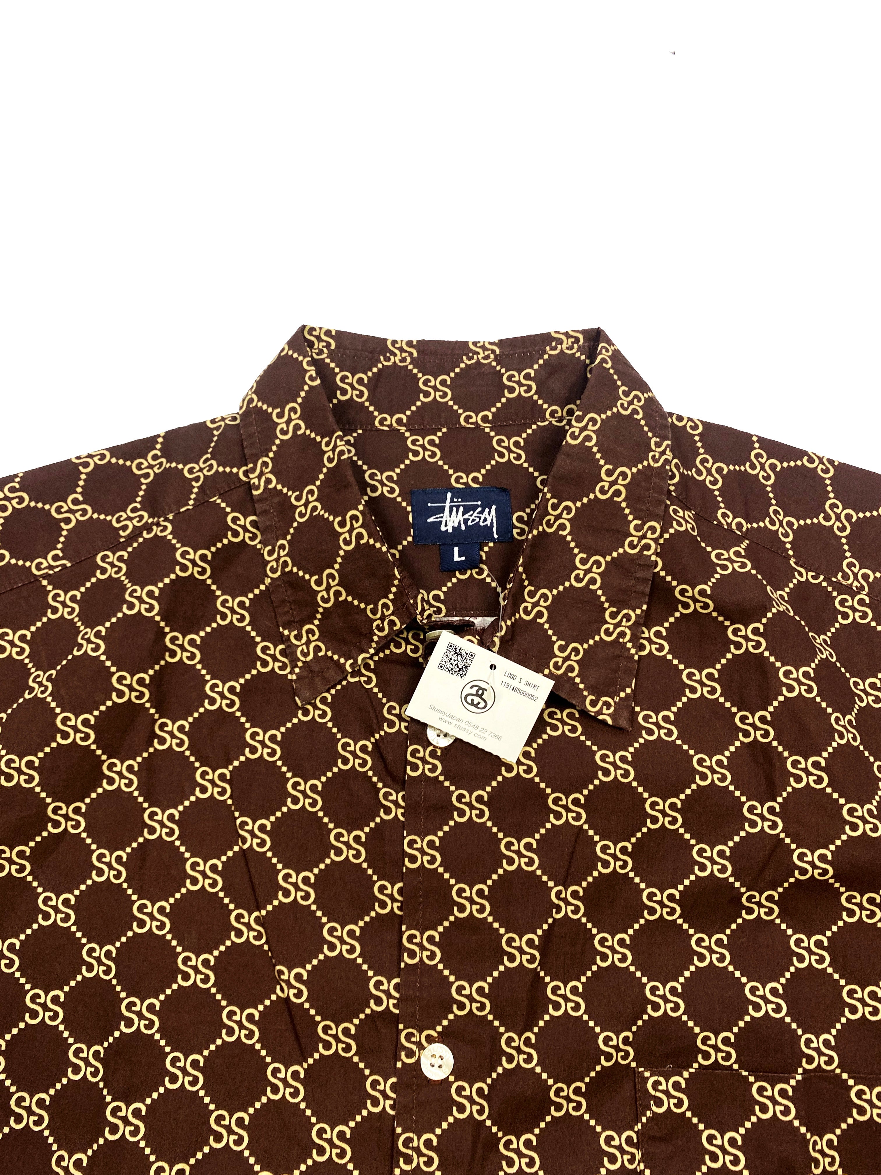 Stussy 'Gucci' Brown Monogram Shirt BNWT 00's
