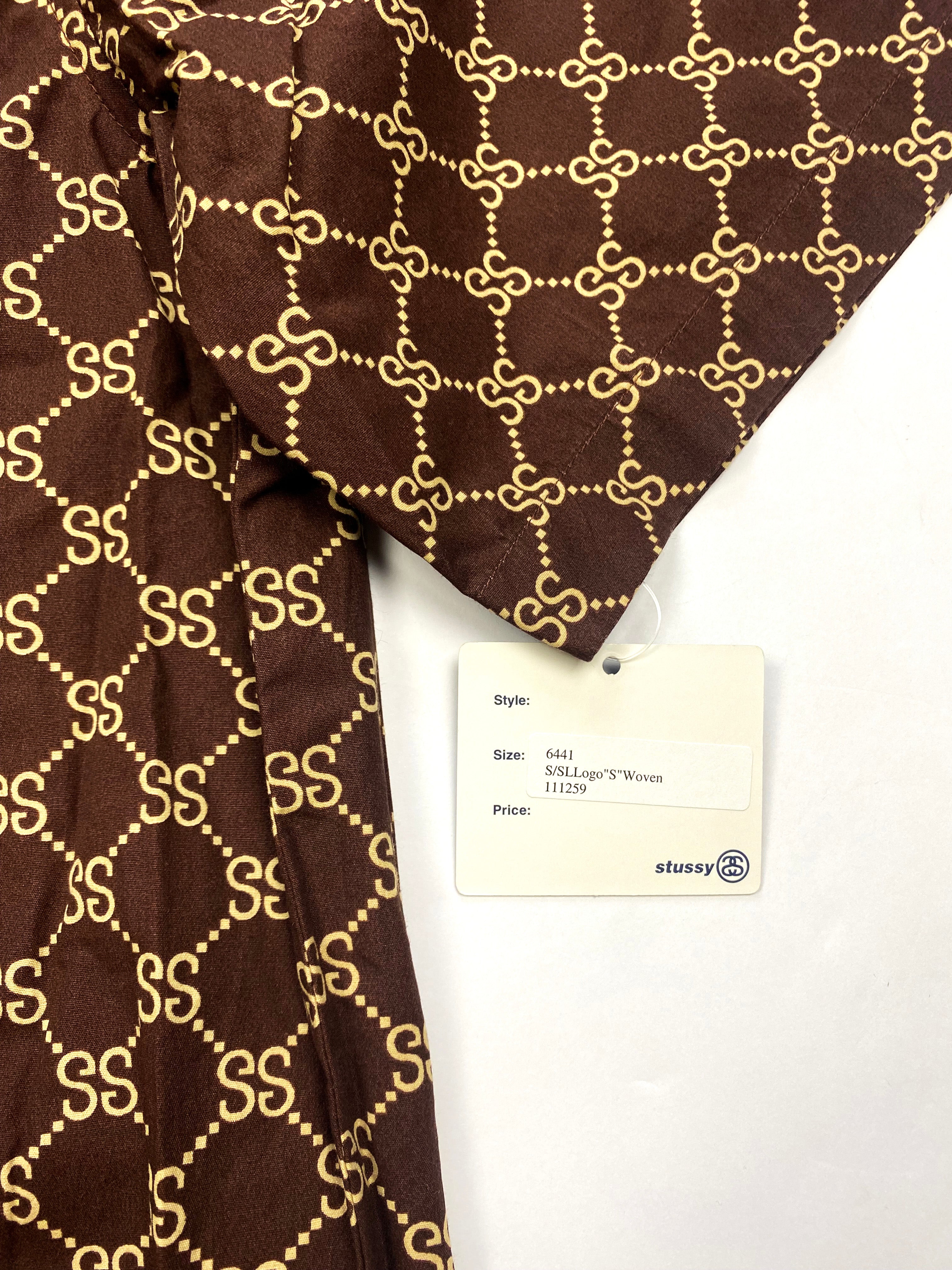 Stussy 'Gucci' Brown Monogram Shirt BNWT 00's