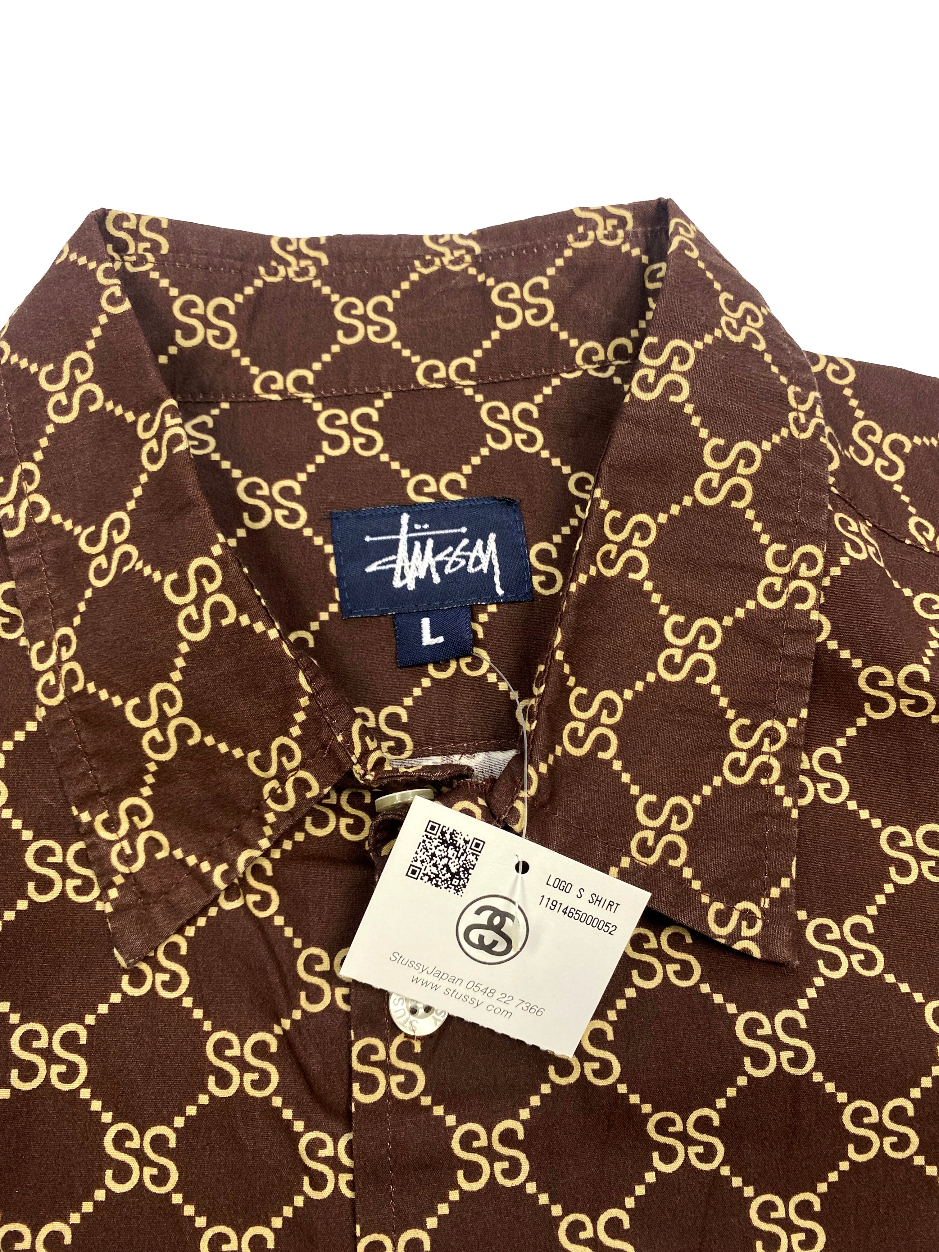 Stussy 'Gucci' Brown Monogram Shirt BNWT 00's