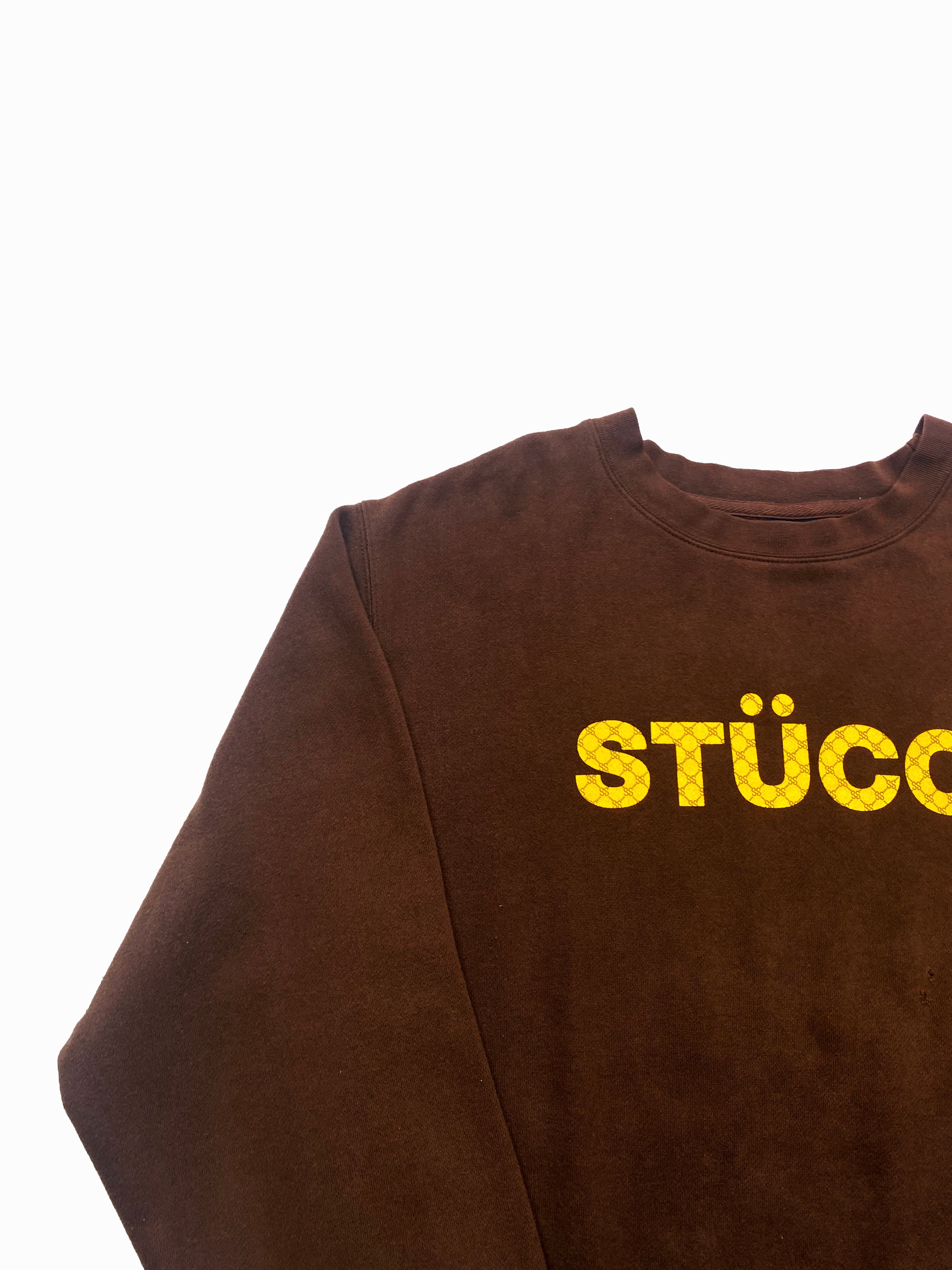 Stussy 'Gucci' Spell Out Brown Jumper 00's