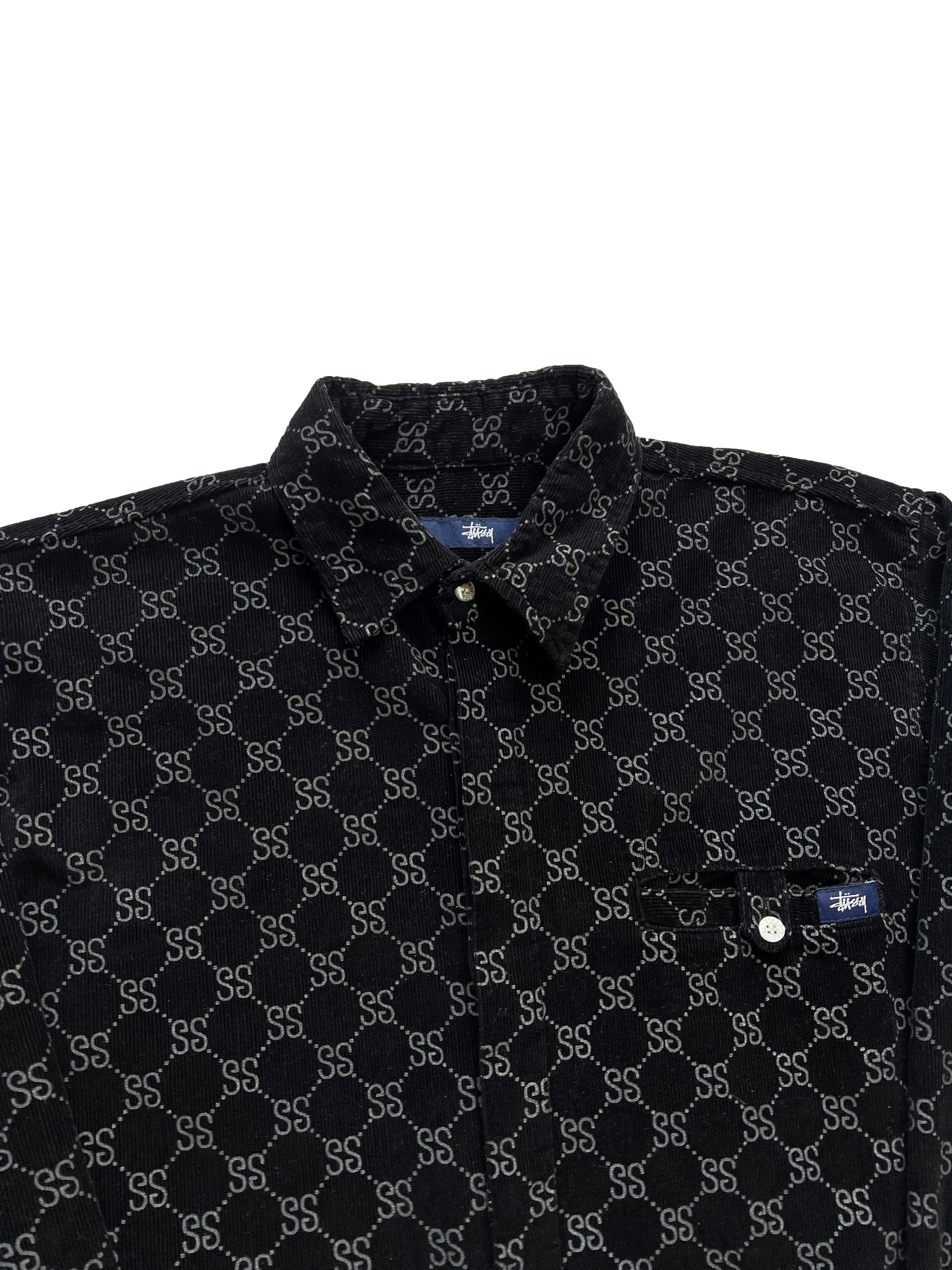 Stussy 'Stucci' Black Monogram Cord Shirt 00's – Sekkle