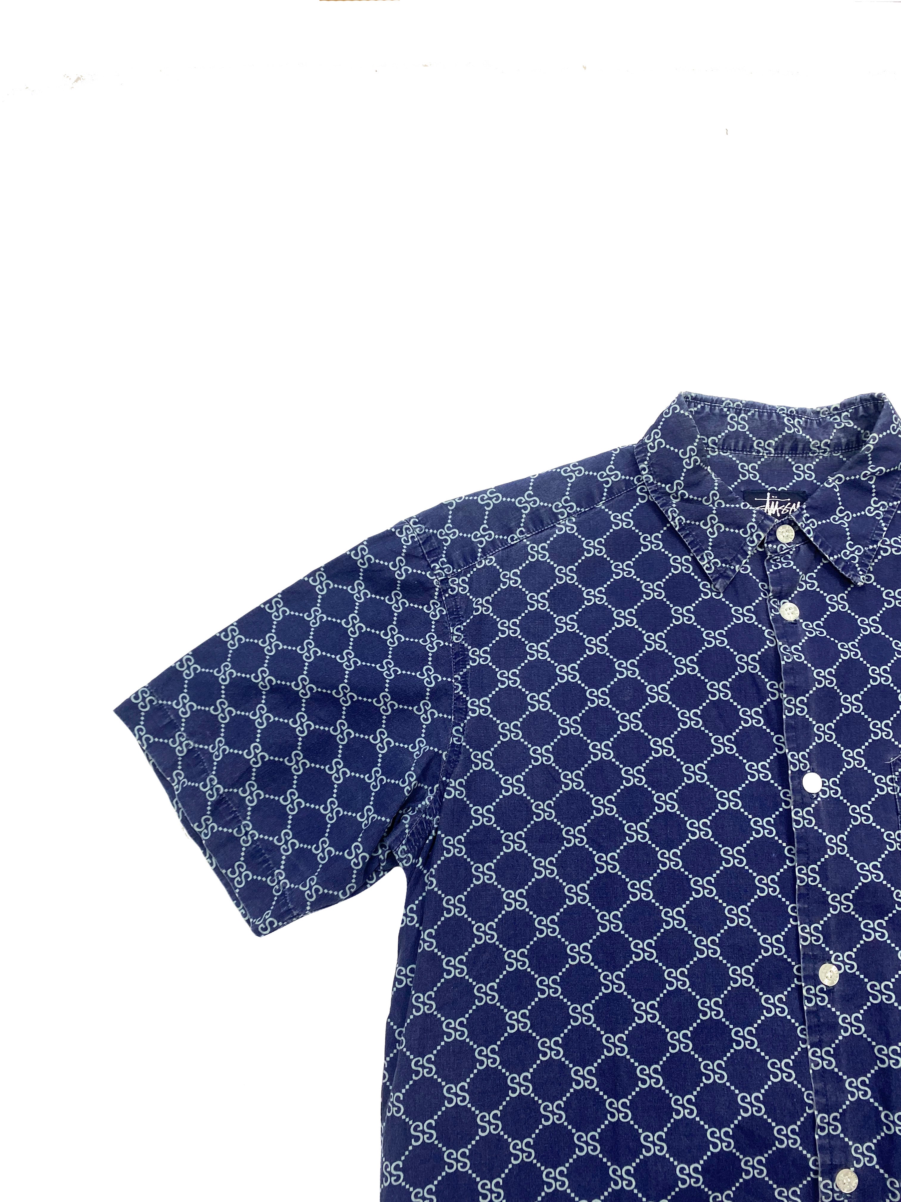 Stussy monogram shirt inspired by gucci, Men's Fashion, Tops & Sets,  Tshirts & Polo Shirts on Carousell