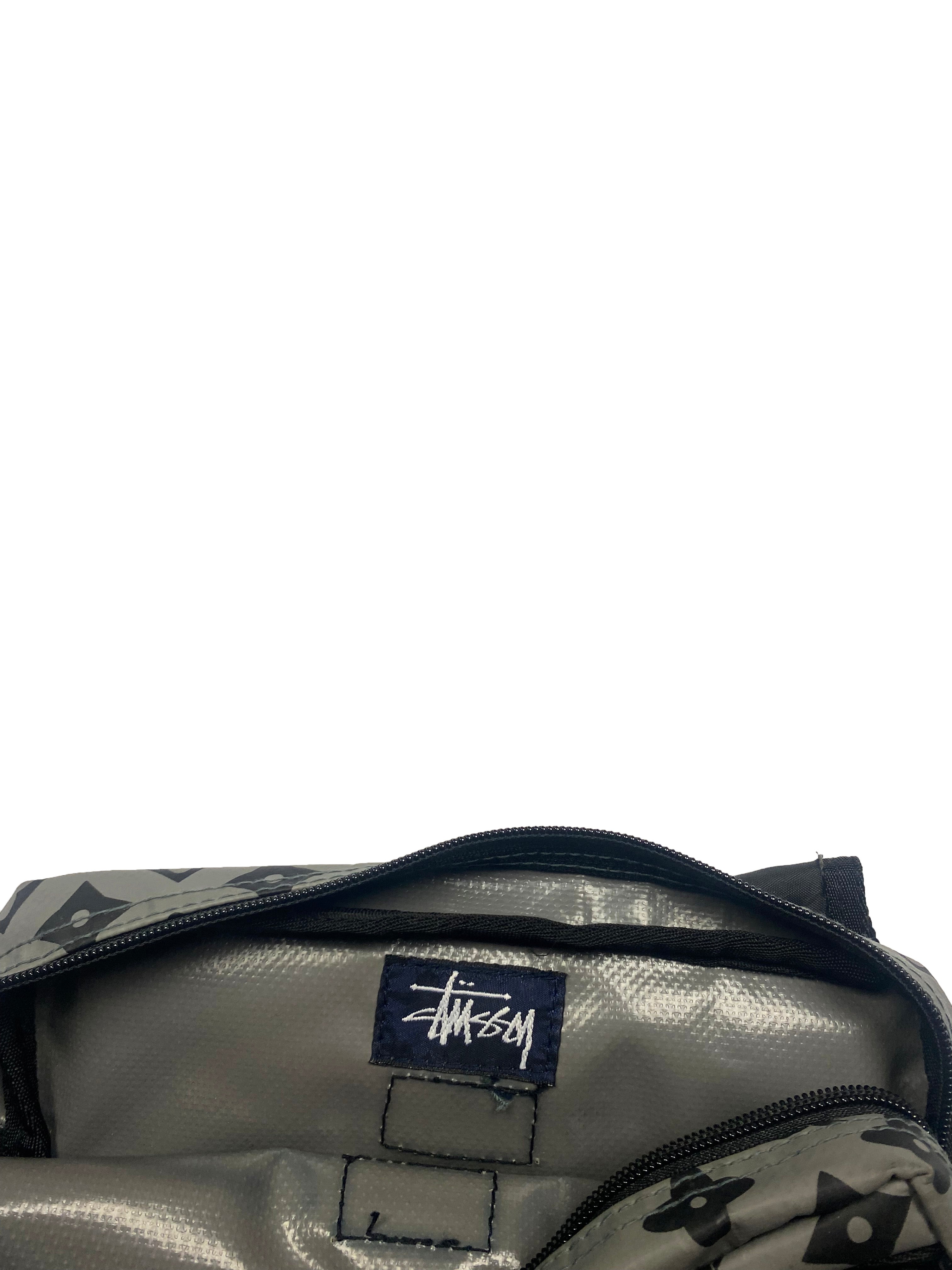 Stussy 'Louis Vuitton' Black & Grey Side Bag 00's