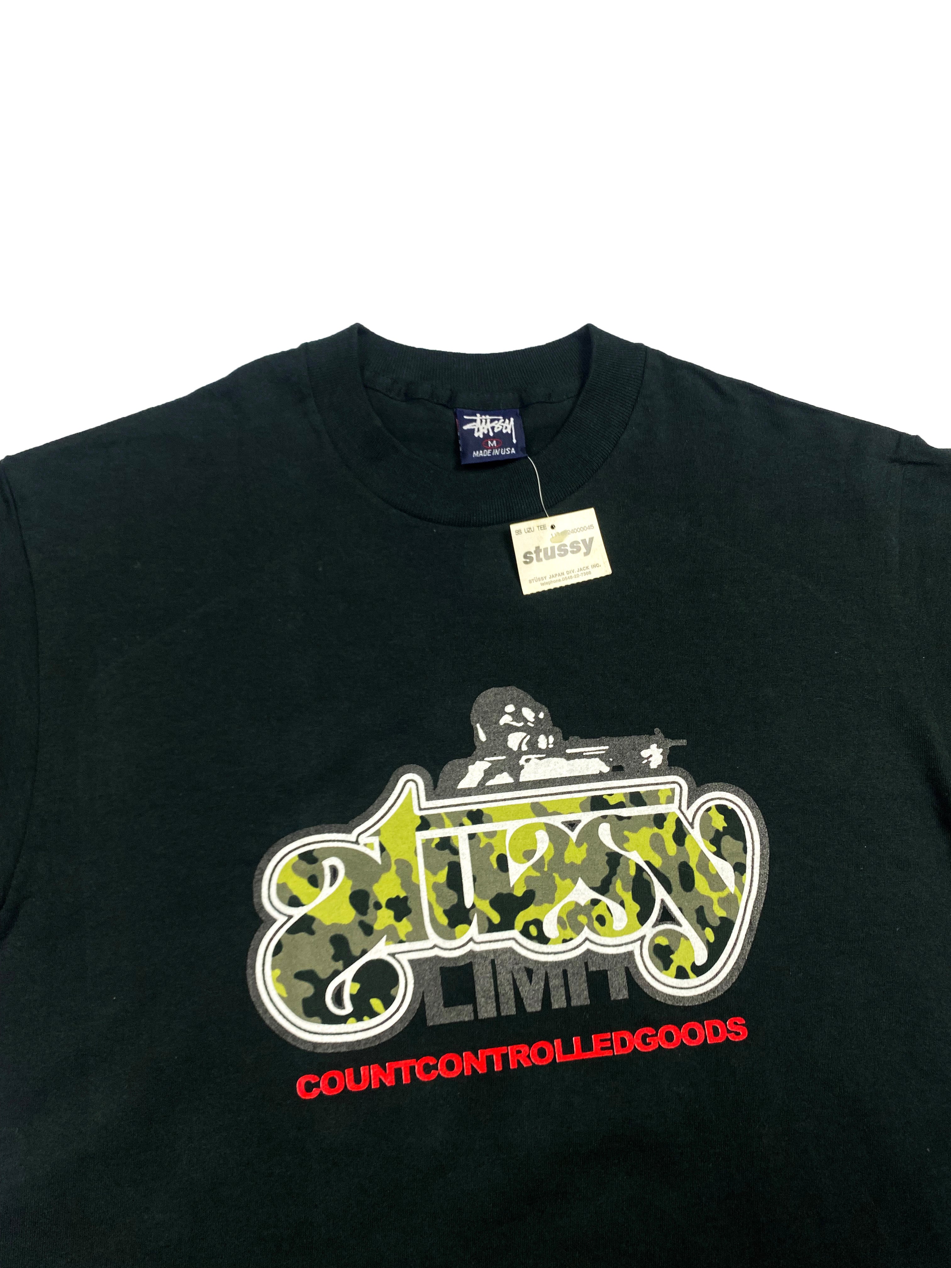 Stussy 'Countcotrolledgoods' T-shirt BNWT 90's