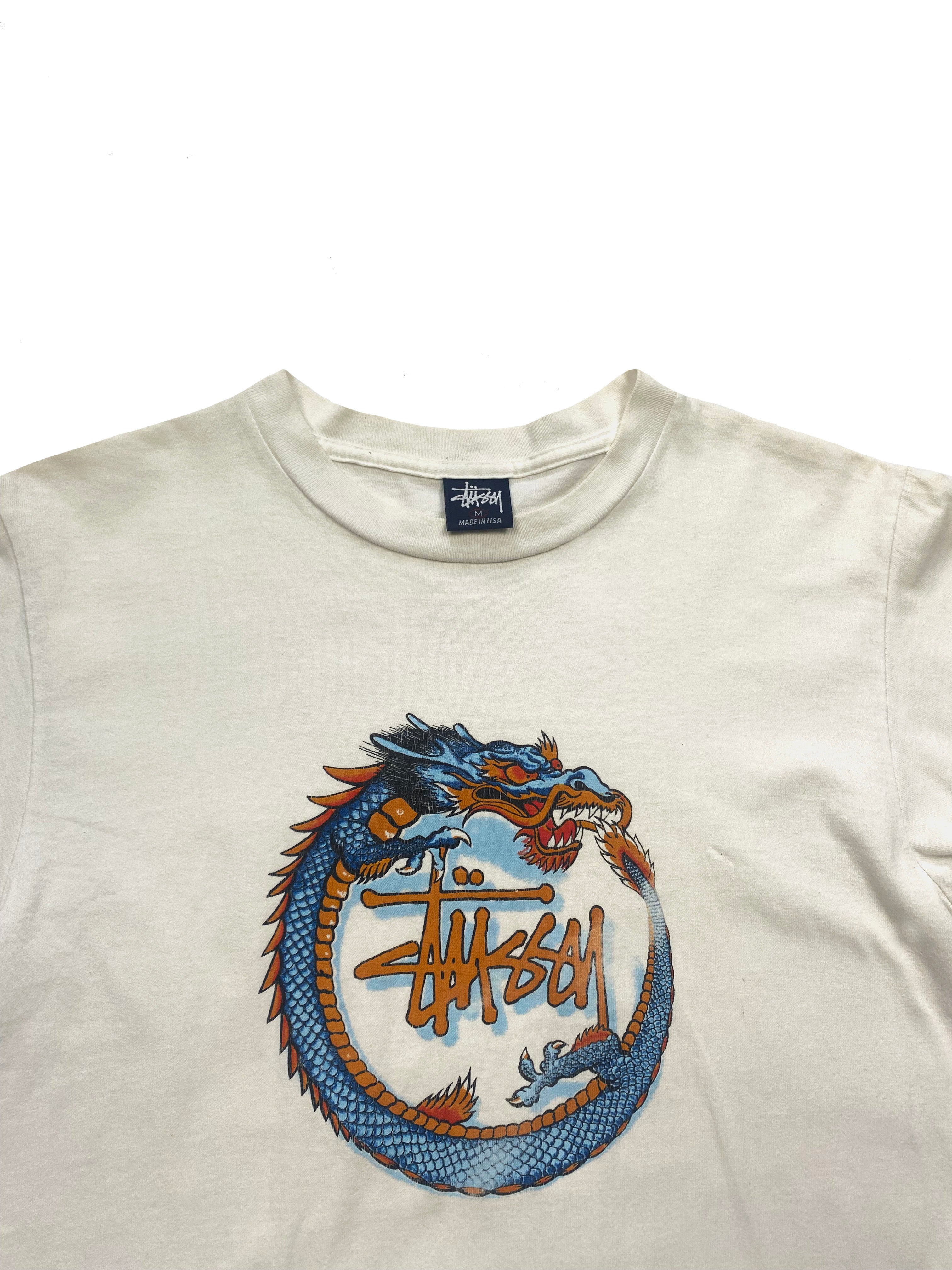 Stussy Dragon Print T-shirt 90's