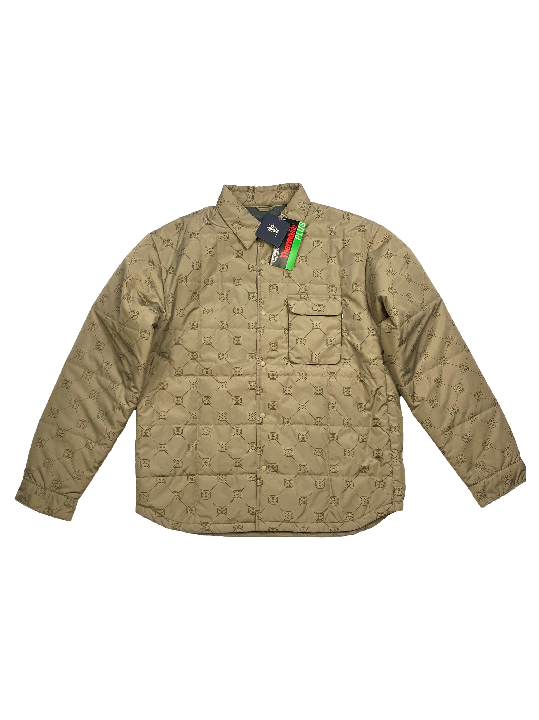 Old Stussy パフジャケット Mサイズ ベージュ GUCCIサンプリング Old Stussy パフジャケット Mサイズ ベージュ GUCCIサンプリング