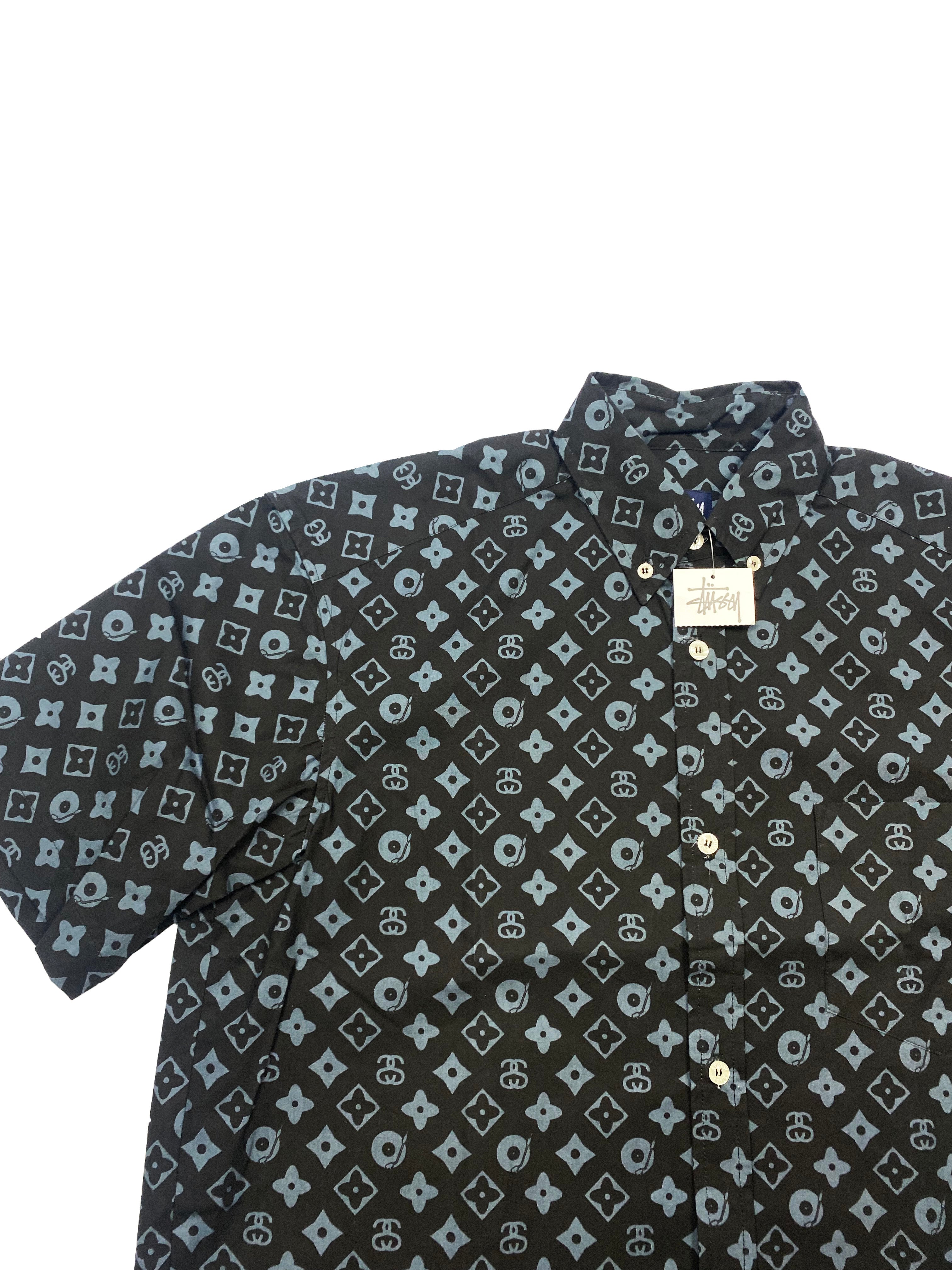 Stussy 'Louis Vuitton' Black & Grey Short Sleeve Shirt BNWT 00's Size –  Sekkle