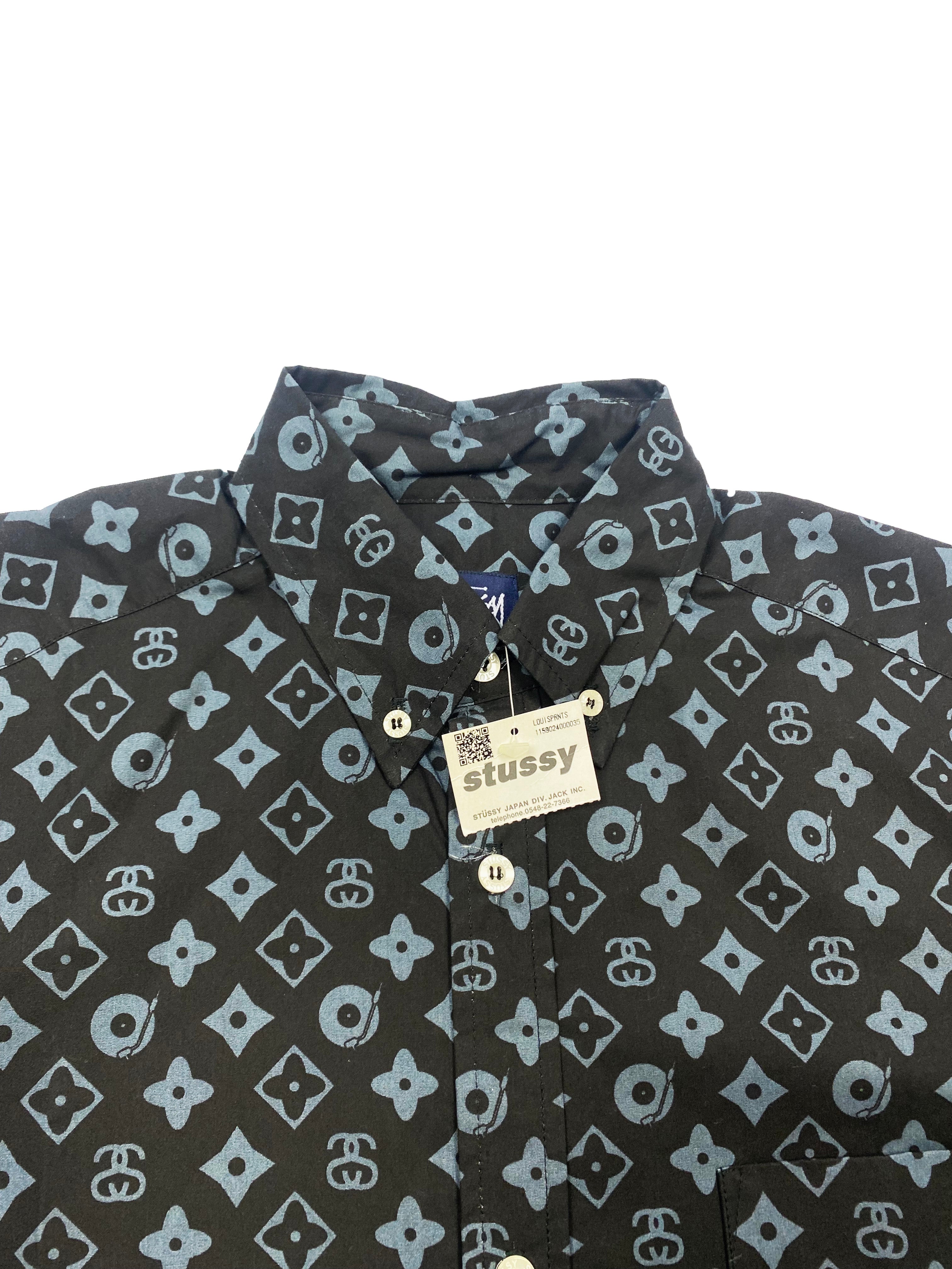 Stussy 'Louis Vuitton' Black & Grey Short Sleeve Shirt BNWT 00's Size –  Sekkle