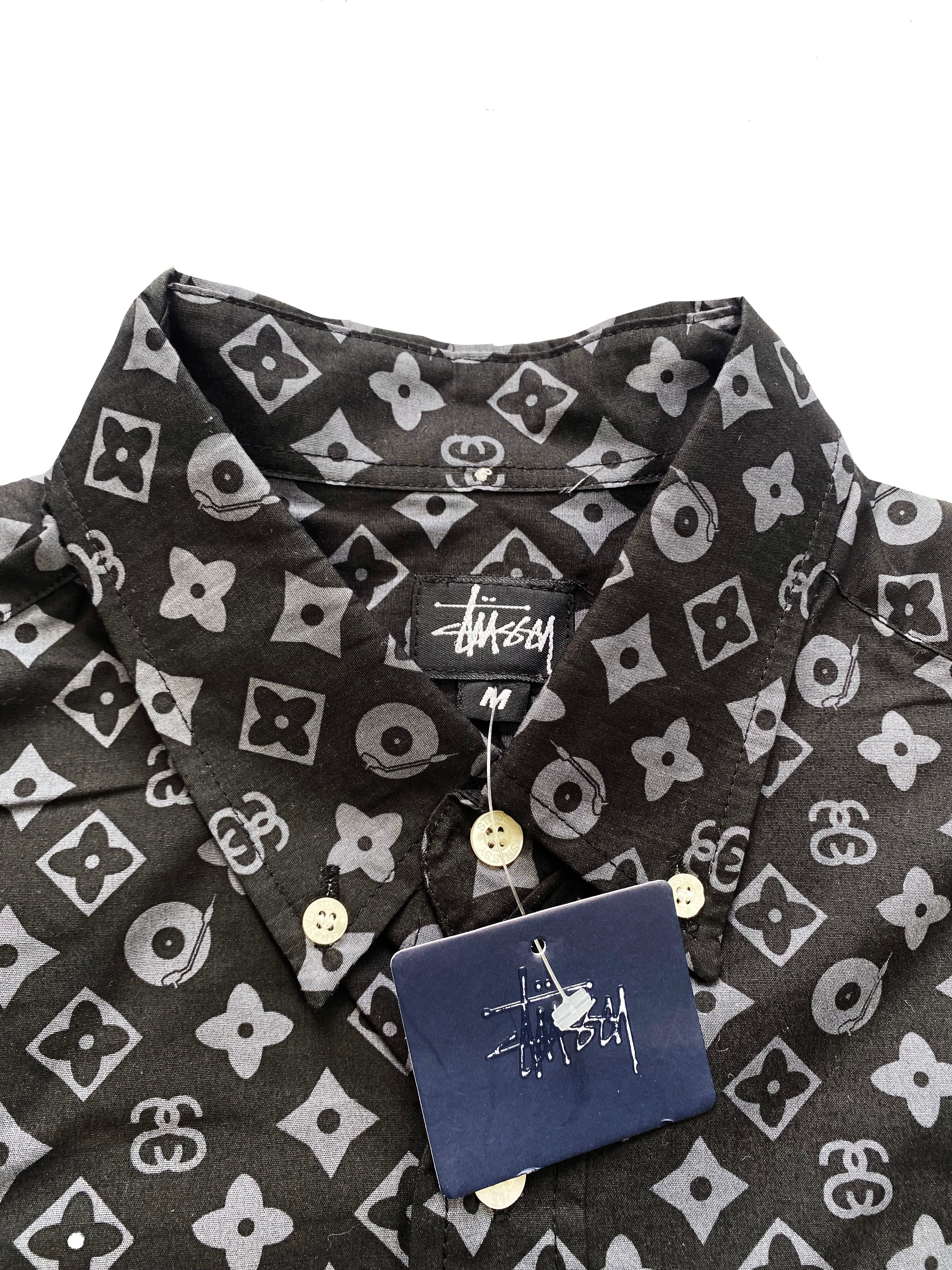 Stussy 'Louis Vuitton' Long Sleeve Monogram Shirt BNWT 00's