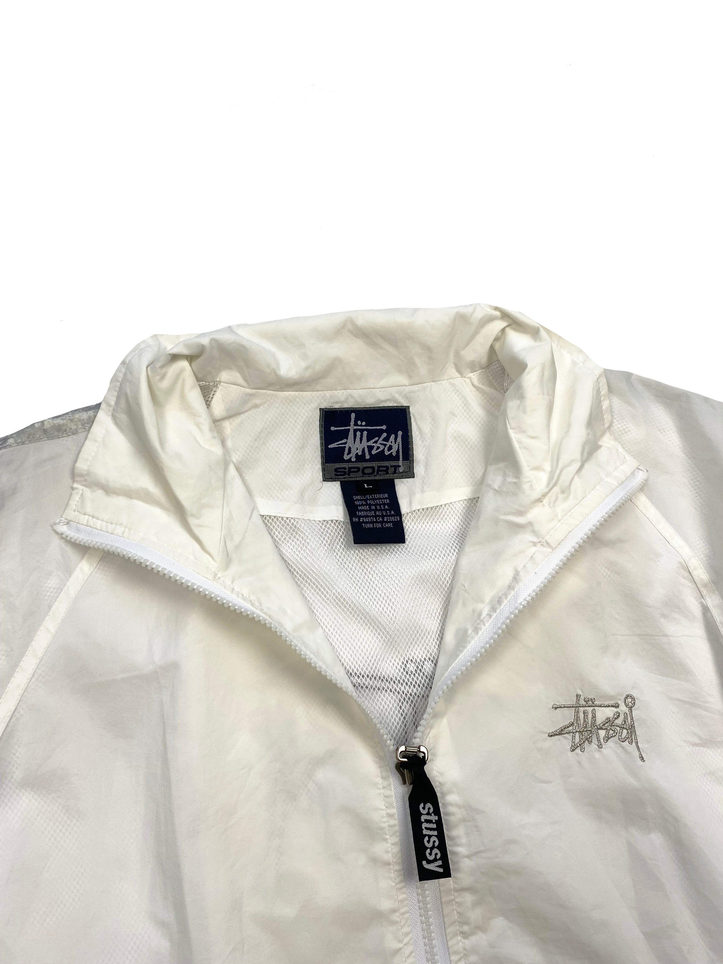 Stussy Sport White Spell Out Tracksuit 90's