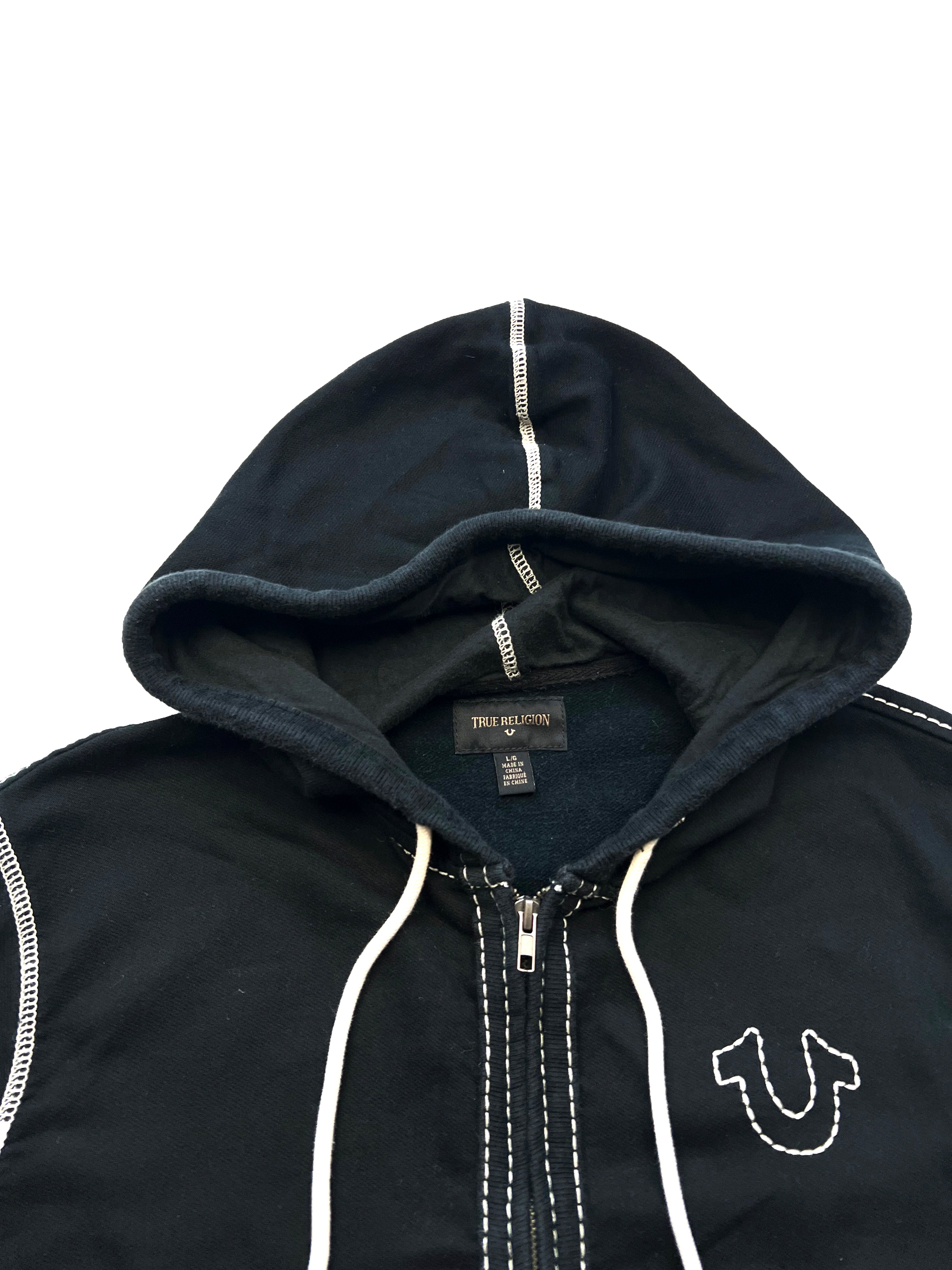 True religion black discount and white hoodie