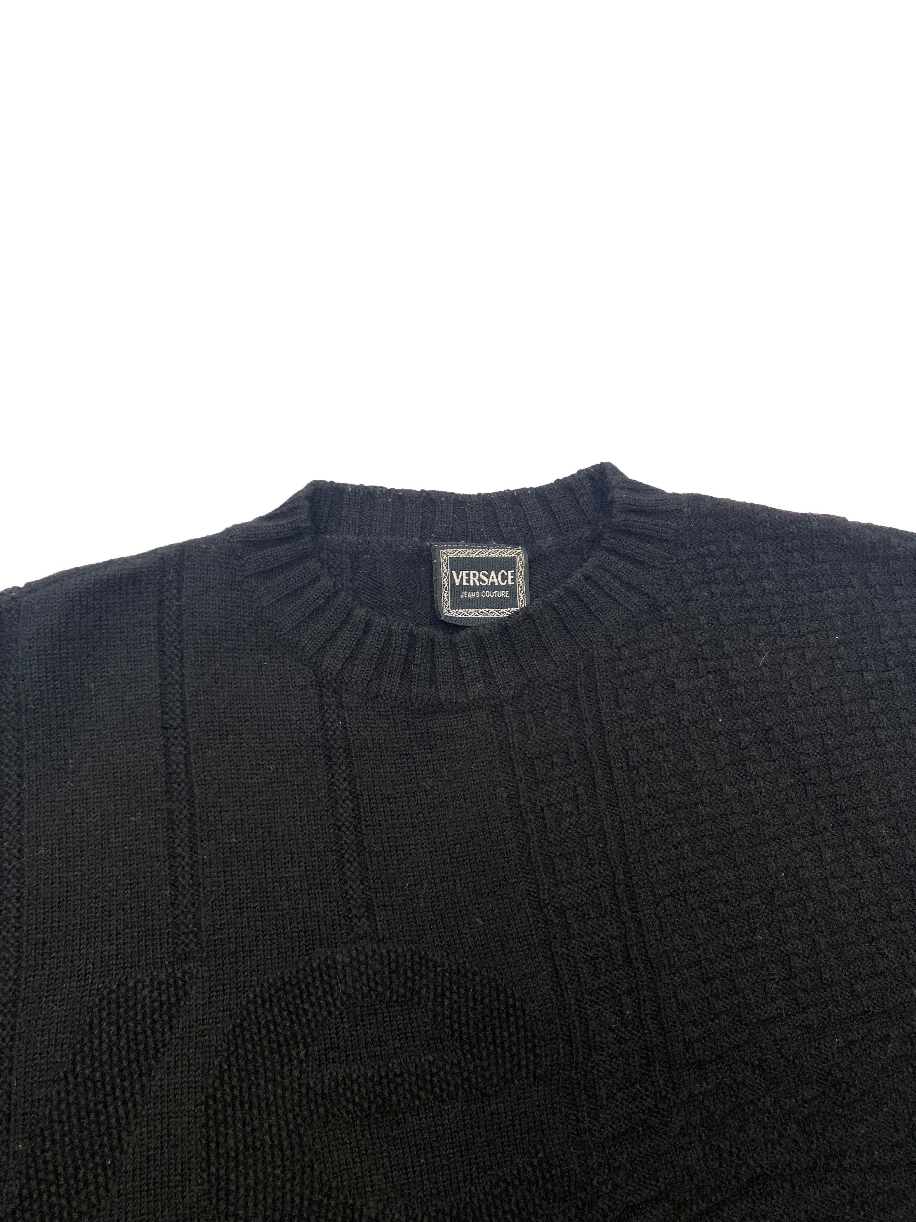 Versace Jeans Couture Medusa Spell Out Jumper 90's